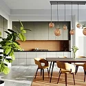 pendant luminaire BOLLIQUE 6 flames E27 IP20, amber, brass, black dimmable