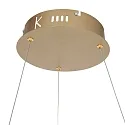pendant luminaire RINGLUX LED IP20, gold dimmable