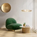Steinhauer LED Pendelleuchte RINGLUX, 42W, 2700K, 4200lm, gold