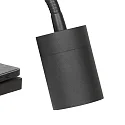 Mexlite LED Wandleuchte UPROUND, 1-flammig, USB, GU10, 4,9W, 2700K, P20, schwarz