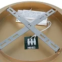ceiling luminaire RINGLUX 1 flame IP20, gold dimmable