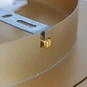 ceiling luminaire RINGLUX 1 flame IP20, gold dimmable