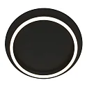 Steinhauer LED Deckenleuchte RINGLUX, 1-flammig, 20W, 2700K, 2000lm, IP20, dimmbar, schwarz
