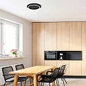 Steinhauer LED Deckenleuchte RINGLUX, 1-flammig, 20W, 2700K, 2000lm, IP20, dimmbar, schwarz