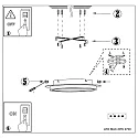 Steinhauer LED Deckenleuchte RINGLUX, 1-flammig, 20W, 2700K, 2000lm, IP20, dimmbar, schwarz