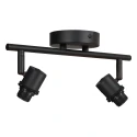 Steinhauer Deckenleuchte BAMBUS 2-flammig, 2xE14, IP20, dimmbar, schwarz, holz