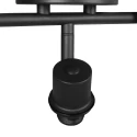 Steinhauer Deckenleuchte BAMBUS 3-flammig, 3xE14, IP20, dimmbar, schwarz, holz