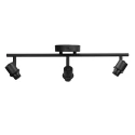 Steinhauer Deckenleuchte BAMBUS 3-flammig, 3xE14, IP20, dimmbar, schwarz, holz
