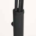 Steinhauer Stehleuchte BAMBUS 5-flammig, 5xE14, IP20, dimmbar, schwarz, holz