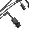 Steinhauer Stehleuchte BAMBUS 5-flammig, 5xE14, IP20, dimmbar, schwarz, holz