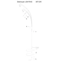 Steinhauer Stehleuchte BAMBUS 5-flammig, 5xE14, IP20, dimmbar, schwarz, holz
