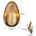 anne light & home Wandleuchte 1-fl. 