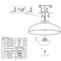 anne light & home Deckenleuchte 1-fl. 