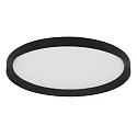 LED Deckenleuchte FLADY Up/Down, Ø 50cm, 40W+8W, 2700K, 4600lm, IP20, CRI>90, dimmbar, schwarz