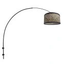 Steinhauer wall luminaire SPARKLED LIGHT 1 flame E27 IP20, black dimmable
