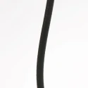 Tischleuchte STANG, Fuß eckig, 1-flammig, H: 51cm, E27, IP20, schwarz, Schirm bambus dunkel
