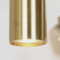 Steinhauer LED Pendelleuchte REFLEXION, 9-flammig, GU10 + E27, 4,9W, IP20, dimmbar, messing
