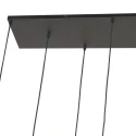 Steinhauer LED Pendelleuchte REFLEXION, 9-flammig, GU10 + E27, 4,9W, IP20, dimmbar, messing