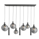 Steinhauer pendant luminaire BOLLIQUE 9 flames GU10 + E27 IP20, black dimmable