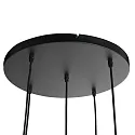 Steinhauer pendant luminaire BOLLIQUE 5 flames GU10 + E27 IP20, black dimmable