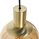 Steinhauer pendant luminaire BOLLIQUE 5 flames GU10 + E27 IP20, brass dimmable