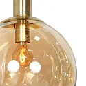 Steinhauer pendant luminaire BOLLIQUE 5 flames GU10 + E27 IP20, brass dimmable