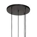 Steinhauer pendant luminaire BOLLIQUE 5 flames GU10 + E27 IP20, brass dimmable