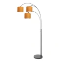 Steinhauer floor lamp SPARKLED LIGHT 3 flames E27 IP20, black dimmable