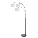 Steinhauer floor lamp SPARKLED LIGHT 3 flames E27 IP20, black dimmable