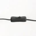 Tischleuchte STANG, Doppelfuß eckig, 1-flammig, H: 55cm, E27, IP20, schwarz, Schirm silber
