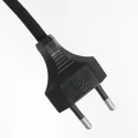 Steinhauer Tischleuchte STANG, Doppelfuß eckig, 1-flammig, H: 55cm, E27, IP20, schwarz, Schirm silber