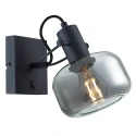 Steinhauer wall luminaire GLASLIC swivelling, rotatable E27 IP20, black dimmable