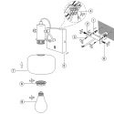 Steinhauer wall luminaire GLASLIC swivelling, rotatable E27 IP20, black dimmable