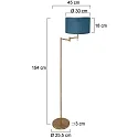 Mexlite floor lamp BELLA E27 IP20, dimmable