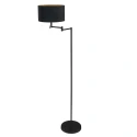 Mexlite floor lamp BELLA 1 flame E27 IP20, black dimmable