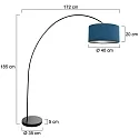 Mexlite floor lamp SOLVA E27 IP20, dimmable