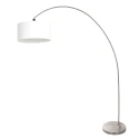 arc luminaire SOLVA 1 flame E27 IP20, steel dimmable
