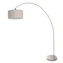 Bogenlampe SOLVA, 1-flammig, E27, IP20, Schirm schlamm