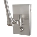 Steinhauer wall luminaire PRESTIGE CHIC 1 flame E27 IP20, steel dimmable