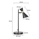 anne light & home Tischleuchte 1-fl. 