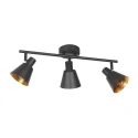 Mexlite ceiling luminaire OEROE 3 flames E14 IP20, black dimmable