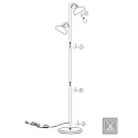 Mexlite Stehleuchte 2-fl. 