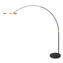 floor lamp RINGLUX 2 flames IP20, gold dimmable