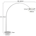 Steinhauer Stehleuchte 2-fl. 