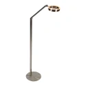 floor lamp RINGLUX 2 flames IP20, steel dimmable