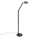 Steinhauer floor lamp RINGLUX 2 flames IP20, black dimmable