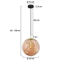 Steinhauer pendant luminaire BOLLIQUE E27 IP20, dimmable