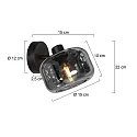 Mexlite wall luminaire TENEBRIS E14 IP20, dimmable