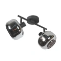 Mexlite wall luminaire TENEBRIS 2 flames E14 IP20, black dimmable