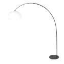 arc luminaire CURVE 1 flame E27 IP20, black dimmable